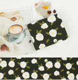 Camellia Flower patterned OEKO-TEX® Fabric, Floral Fabric made in Korea by the Half Yard