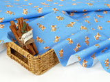 Kawaii Baby Tiger patterned Fabric made in Korea by Half Yard Digital Textile Printing