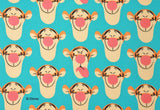 Winnie the Pooh Tigger Character Antibiosis Cotton Fabric made in Korea by the Half Yard