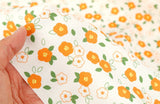 Camellia Flower patterned OEKO-TEX® Fabric, Floral Fabric made in Korea by the Half Yard