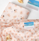 ハーフヤードDTP(デジタルテキスタイルプリント)で作られた、韓国製のかわいいイカ模様の生地