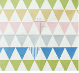 韓國製造的三角形圖案布料 Half Yard / 45 X 150cm 18" X 57.5",棉亞麻