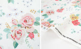 韓国製、半ヤードデジタルテキスタイルプリントのバラ柄生地