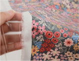 Laminated TPU Waterproof Cotton Fabric Romantic Garden printed Fabric made in Korea by the Yard