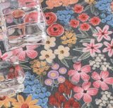 Laminated TPU Waterproof Cotton Fabric Romantic Garden printed Fabric made in Korea by the Yard