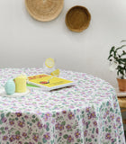 ラミネート加工TPU防水コットン生地パンジーフラワー花柄プリント生地韓国製ヤード単位