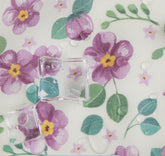 Laminated TPU Waterproof Cotton Fabric Pansy Flower Floral printed Fabric made in Korea by the Yard