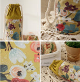 ラミネート加工TPU防水コットン生地 ローズフラワー 花柄プリント生地 韓国製 ヤード単位