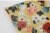 Laminated TPU Waterproof Cotton Fabric Rose Flower Floral printed Fabric made in Korea by the Yard