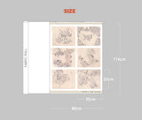 Korea Traditional Painting Kim Hongdo Fabric made in Korea by the Panel 80 X 116cm 31.4" X 45.6"