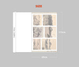 Korea Traditional Painting Jeong Seon Fabric made in Korea by the Panel 69 X 115cm 27.1" X 45.2"