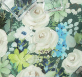 Laminated TPU Waterproof Cotton Fabric Rose Flower Floral printed Fabric made in Korea by the Yard
