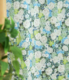 Laminated TPU Waterproof Cotton Fabric Rose Flower Floral printed Fabric made in Korea by the Yard