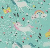Laminated TPU Waterproof Cotton Animal Rainbow Unicorn Floral printed Fabric made in Korea by the Yard