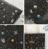 Laminated TPU Waterproof Cotton Fabric Space Astronaut Galaxy printed Fabric made in Korea by the Yard