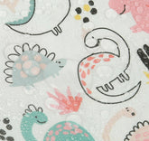 Laminated TPU Waterproof Cotton Cute Dinosaur printed Fabric made in Korea by the Yard