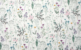 Wild Flowers Floral Patterned Lawn Fabric made in Korea by the Half Yard