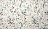 Wild Flowers Floral Patterned Lawn Fabric made in Korea by the Half Yard