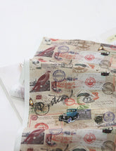 Vintage Modern Antique Car Telephone Postage Fabric made in Korea by the Half Yard