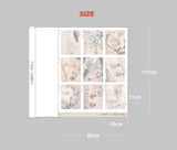 Korea Traditional Painting Shin Yunbok Fabric made in Korea by the Panel 85 X 115cm 33.4" X 45.6"