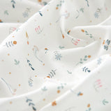 韓国でプリントされたオーガニック 30s ミニ花柄生地 (半ヤード単位)