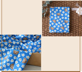 韓国製のテディベア柄生地(半ヤード単位)