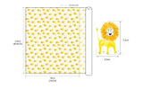 Animal Sunflower Lion Patterned Fabric made in Korea by Half Yard Digital Textile Printing