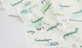 Alligator Crocodile patterned Fabric made in Korea by the Half Yard