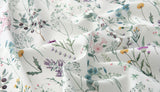 Wild Flowers Floral Patterned Lawn Fabric made in Korea by the Half Yard