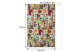 Vintage Modern Postage Fruits Advertisement Fabric made in Korea by the Half Yard