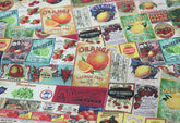 Vintage Modern Postage Fruits Advertisement Fabric made in Korea by the Half Yard