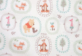 Winnie the Pooh Frame Pattern Fabric printed in Korea by the Half Yard