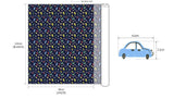 車、バス、飛行機、交通の模様の生地、かわいい、子供、裁縫、キルト、韓国製、半ヤード