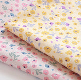 フラワーガーデン花柄生地、かわいい、縫製、キルト、韓国製ハーフヤード