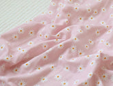 Double Gauze Mini Daisy Flower Patterned Fabric made in Korea by the Half Yard
