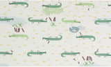 Alligator Crocodile patterned Fabric made in Korea by the Half Yard