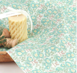 牡丹ガーデンウサギバニー柄OEKO Tex生地(韓国製、半ヤード単位)