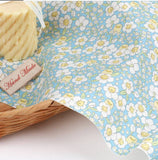 デイジーガーデンチック柄のOEKO Tex生地、韓国製、半ヤード