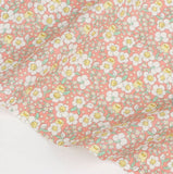 デイジーガーデンチック柄のOEKO Tex生地、韓国製、半ヤード