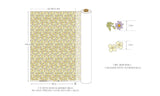Spring Flowers Floral Patterned Fabric made in Korea by the Half Yard