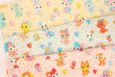 Honey Tune Retro Style Animal Patterned Fabric made in Japan by the Half Yard