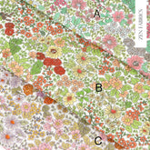 野花花園花卉圖案 OEKO Tex 布料韓國製造半碼