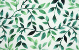 Water Color Leaf Patterned Fabric made in Korea by the Half Yard