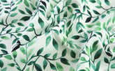 Water Color Leaf Patterned Fabric made in Korea by the Half Yard