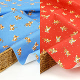 Kawaii Baby Tiger patterned Fabric made in Korea by Half Yard Digital Textile Printing