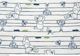 韓国でプリントされたくまのプーさんのハニービー柄生地(半ヤード単位)