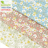 雛菊花園小雞圖案 OEKO Tex 布料韓國製造 Half Yard