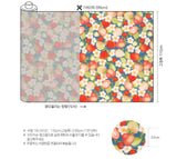 韓国製の甘いイチゴ柄の生地(半ヤード)