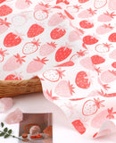 かわいいイチゴ柄の韓国製生地(半ヤードDTP)