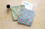 Pink Rose Flower Floral patterned Fabric made in Korea by the Half Yard